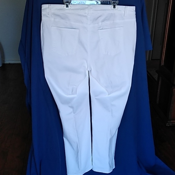 TALBOTS Heritage Straight 18 WP White Jeans - Picture 6 of 8